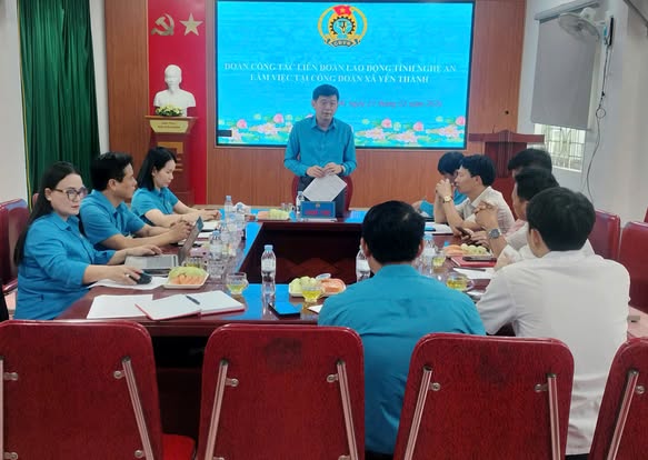 El Sindicato de la comuna de Yên Thành se esfuerza por innovar, mejorar la eficiencia de las actividades y cuidar la vida de los miembros del sindicato. Foto: Sindicato de Nghệ An