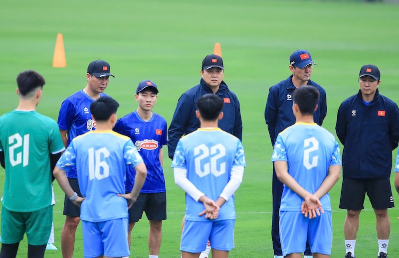 The Vietnamese national team lineup against Bangladesh is expected to have many new factors. Photo: VFF