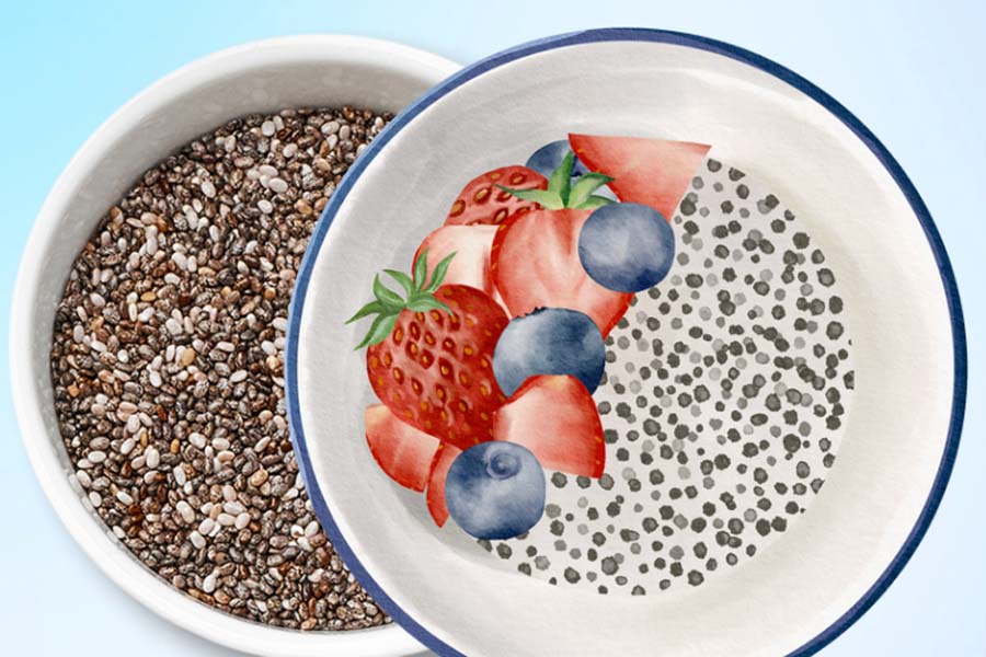 Foods should not be combined with chia seeds to avoid bloating. Graphics: Thien Nhan