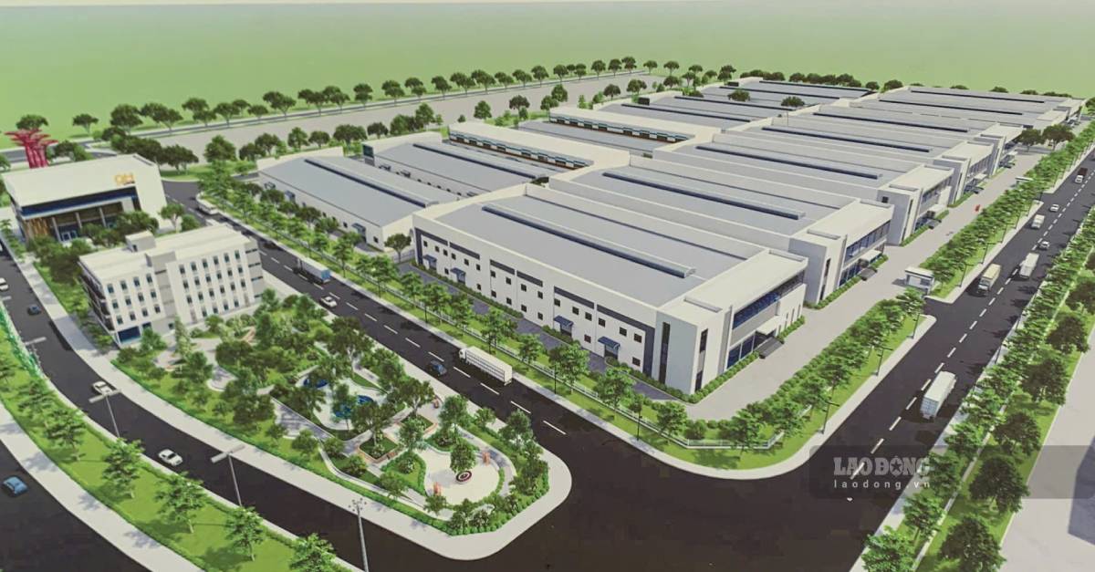 Perspective of Duc Hiep Industrial Cluster, Long Hung commune, Hung Yen province. Photo: Luong Ha