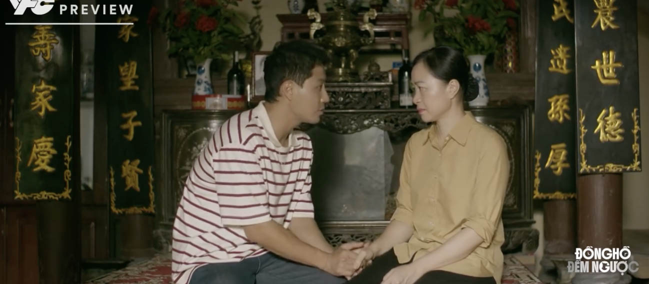 Mẹ Thành tiết lộ có bí mật động trời trong tập 15 phim “Đồng hồ đếm ngược“. Ảnh: VFC.