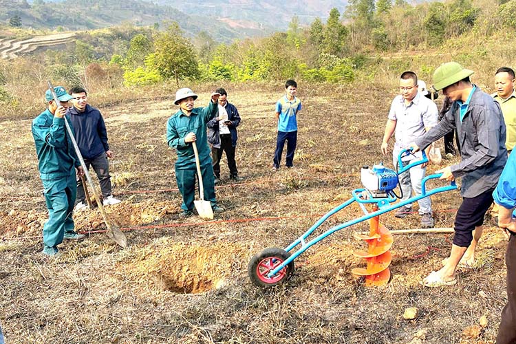 Nam Ke border commune (Dien Bien) organizes the launch of the 2026 production labor movement. Photo: Quang Dat