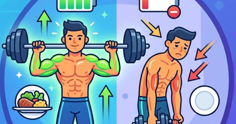 Thiếu hụt calo có thể làm suy yếu sức mạnh cơ bắp