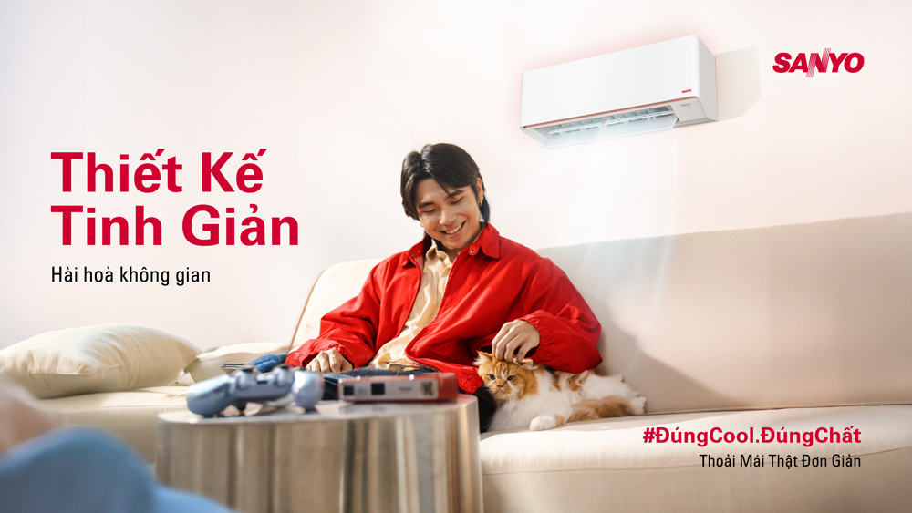 SANYO is ready to stir up the Vietnamese market with a new look, imbued with the spirit of "Stay Cool, Stay You - True Cool, True Quality". Photo: DN provided