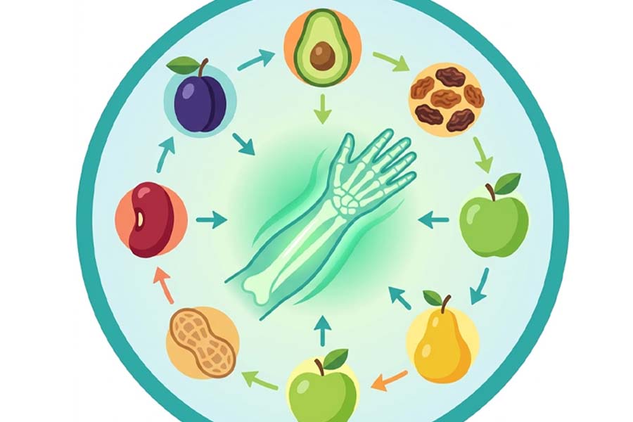 Boron-rich foods help strengthen bones and joints. Graphics: Thien Nhan