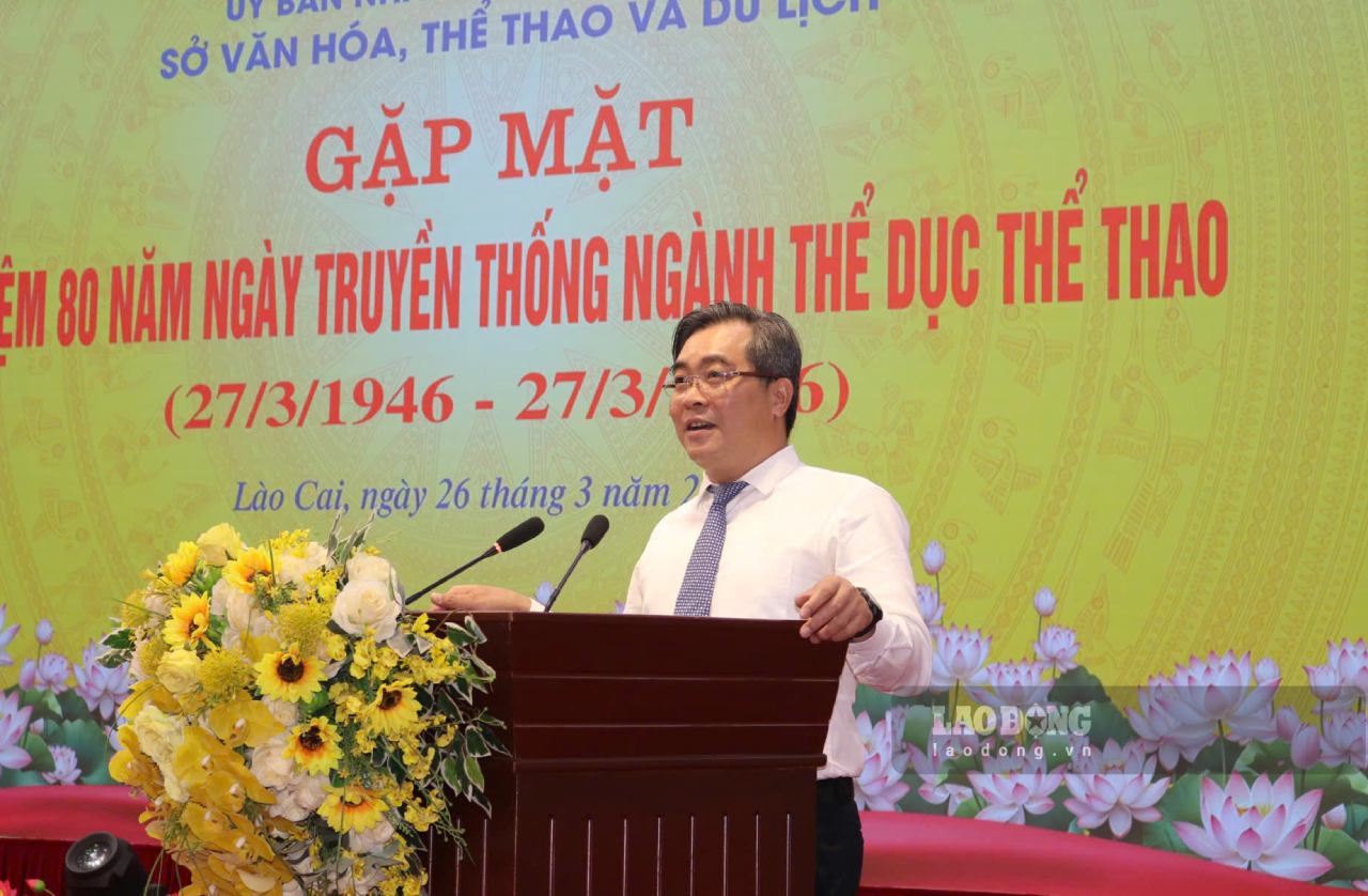 Giám đốc Sở Văn hóa, Thể thao và Du lịch tỉnh Lào Cai thẳng thắn thừa nhận ngành thể dục thể thao tỉnh nhà cần thay đổi tư duy để hướng đến xây dựng kinh tế thể thao. Ảnh: Văn Đức