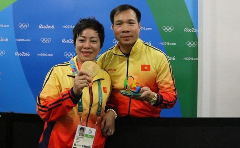Cựu xạ thủ Hoàng Xuân Vinh giành huy chương vàng tại Olympic Rio 2016. Ảnh: Cục TDTT