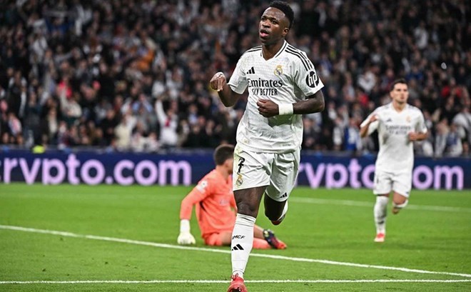 Vinicius is in very impressive form. Photo: AFP