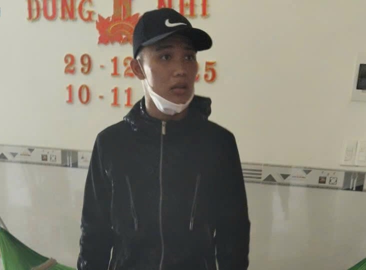 Đối tượng Bùi Quang Huy (19 tuổi) trú xã Thọ Phong, tỉnh Quảng Ngãi. Ảnh: T.Hải