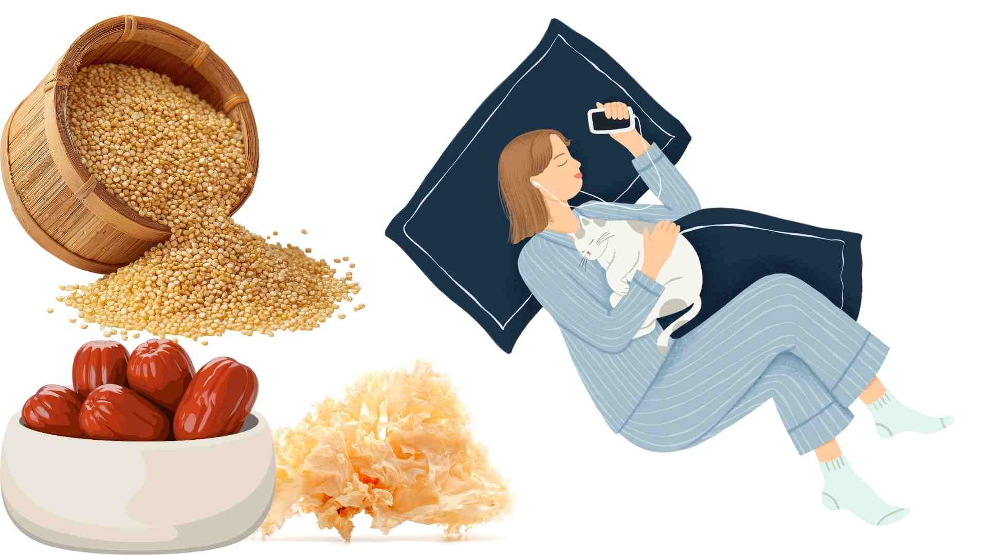 Maintaining eating some foods will help you sleep better. Graphics: Ha May