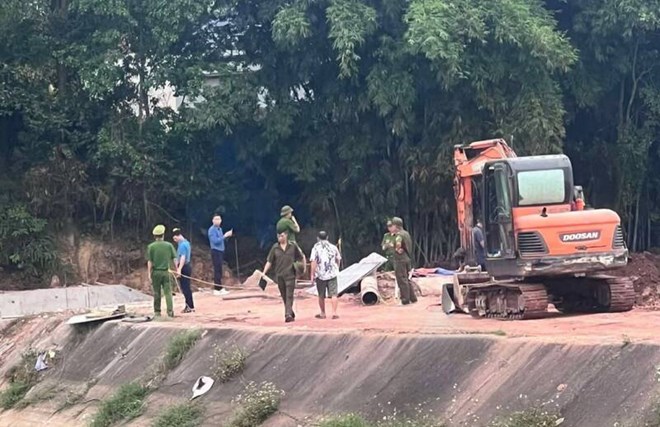 Một công nhân tử vong khi đang thi công kè đập tại Thái Nguyên