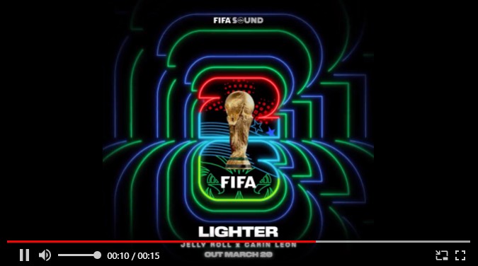“Lighter” là ca khúc chủ đề của World Cup 2026. Ảnh cắt từ video