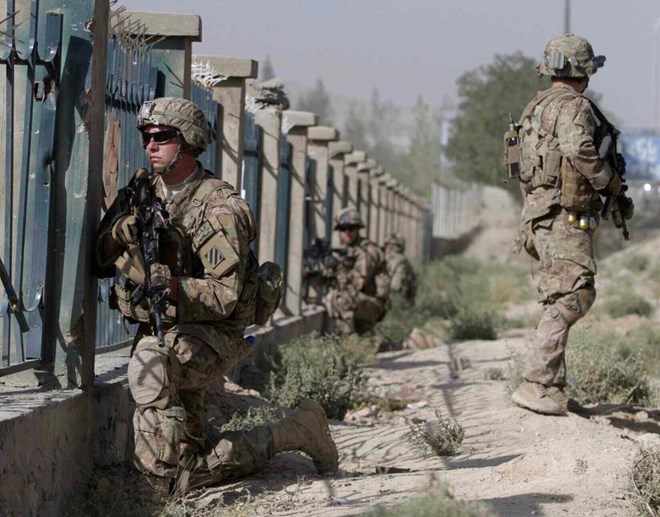 US soldiers on duty. Photo: Xinhua