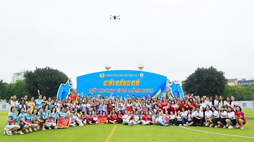 Giải đấu thành công đã tạo điểm nhấn cho phong trào thể dục thể thao của Tập đoàn Điện lực Việt Nam. Ảnh: Đắc Cường