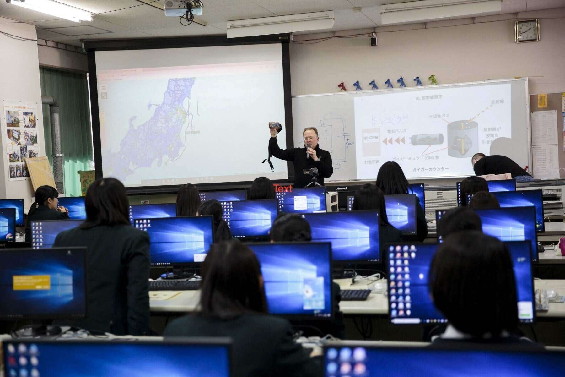 A class in Japan. Photo: AFP