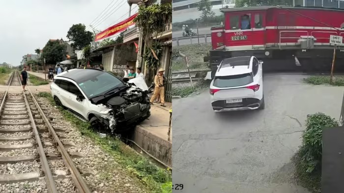 Escena del incidente. Foto: Departamento de Policía de Tráfico, Policía Provincial de Bac Ninh