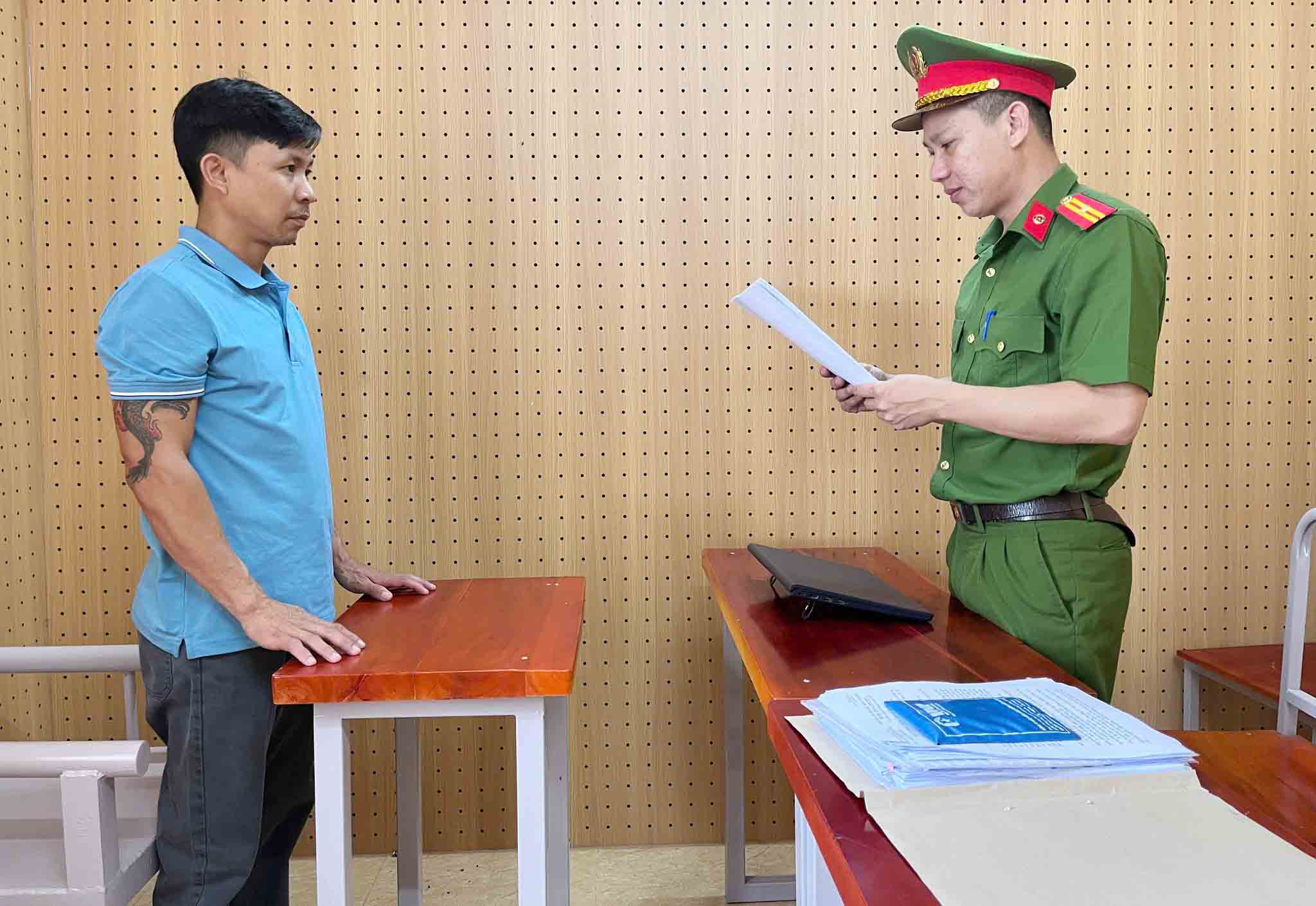 Tài xế Nguyễn Văn Đoàn bị khởi tố và bắt tạm giam. Ảnh: Công an Hà Tĩnh