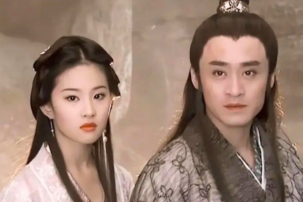 2003年の「天龍八部」のリウ・イーフェイとスー・チン。写真:制作会社