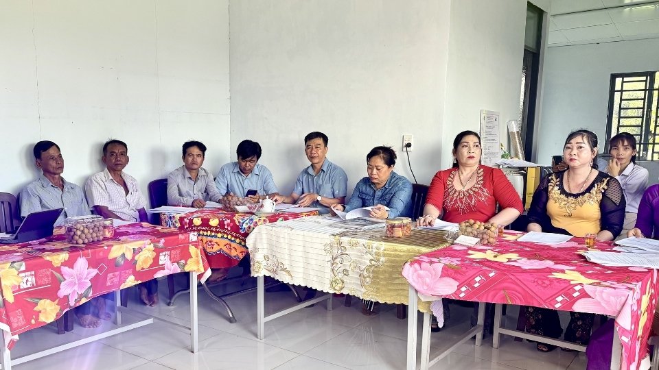 Đại biểu tham dự Đại hội thường niên Hợp tác xã Thủy sản Đồng Phú. Ảnh: Hoàng Lộc