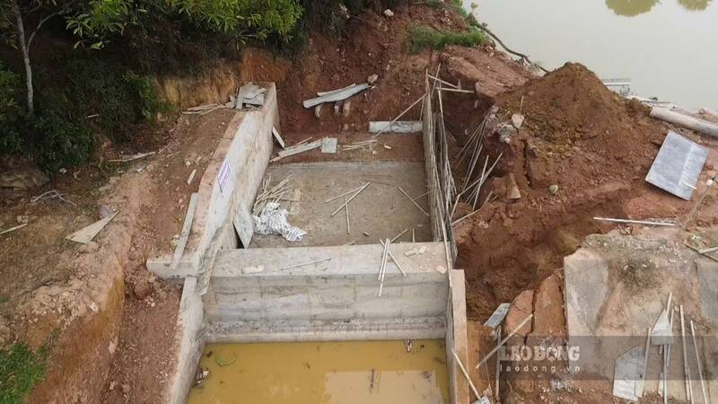 Hiện trường vụ tai nạn lao động khiến 1 nam công nhân tử vong. Ảnh: Việt Bắc