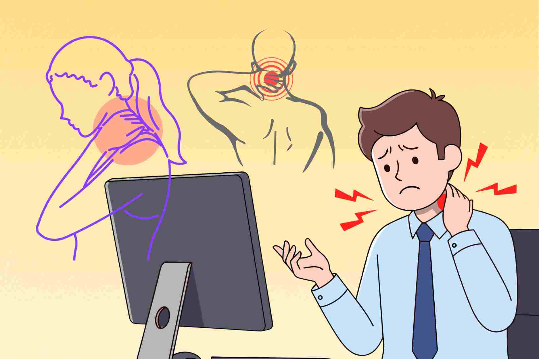 Neck and shoulder pain increases in office workers, effective prevention and treatment measures