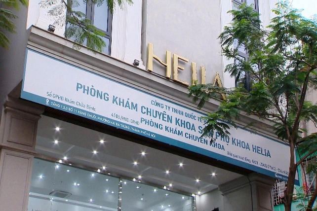 Phòng khám chuyên khoa Phụ sản Helia (số 11 phố Hàng Chuối, phường Hai Bà Trưng, Hà Nội). Ảnh: Công an Hà Nội 