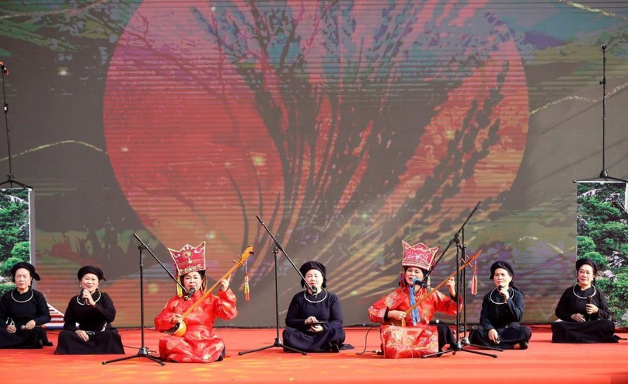 Unique Then cultural heritage space at the Village of Culture - Tourism of Vietnamese Ethnic Groups. Photo: Department of Culture of Vietnamese Ethnic Groups