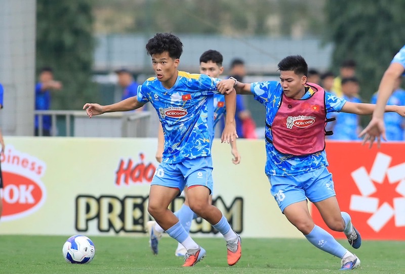 U23 베트남은 CFA 팀 차이나 2026에서 두 번째 경기를 치릅니다. 사진: VFF