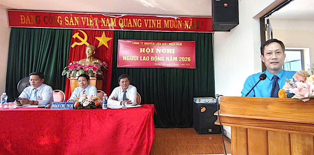 Ông Lê An Hải - Ủy viên Đoàn Chủ tịch Tổng LĐLĐVN, Chủ tịch Công đoàn Công Thương Việt Nam phát biểu tại hội nghị. Ảnh: CĐCTVN