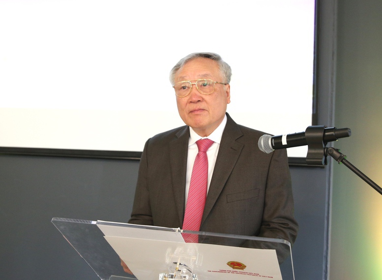 Standing Deputy Prime Minister Nguyen Hoa Binh speaks at the Vietnam – US Financial and Technology Roundtable - Photo: VGP/Nguyen Hoang