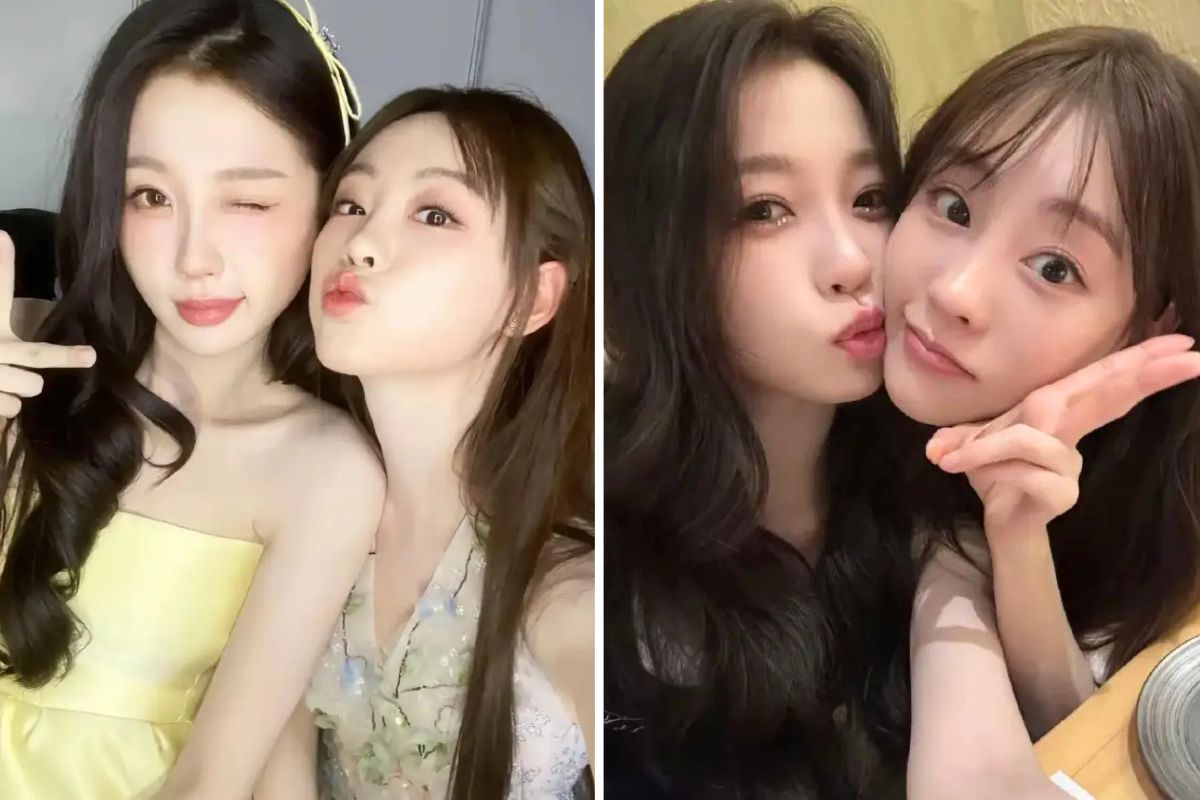 Chúc Tự Đan và Ngu Thư Hân trở thành chị em thân thiết nhờ “Vĩnh dạ tinh hà“. Ảnh: Nhà sản xuất