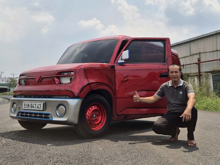 Anh Đỗ Chí Đông lựa chọn EC Van vì khả năng tiết kiệm dù đã sở hữu một đội xe bán tải chạy xăng (Ảnh: NVCC)