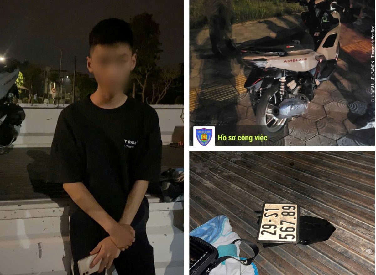 Đối tượng bị bắt giữ. Ảnh: Công an Hải Phòng