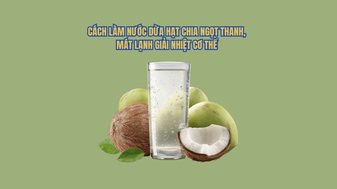 Delicious chia seed coconut water to cool down the body.