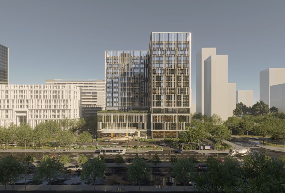 Phối cảnh hoàn thiện khu phức hợp Trường Đại học Văn Hiến đầy đủ các chức năng, phục vụ công tác đào tạo, nghiên cứu dành cho giảng viên, sinh viên Văn Hiến