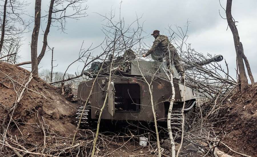 Ukrainian soldiers in Donbass. Photo: Xinhua