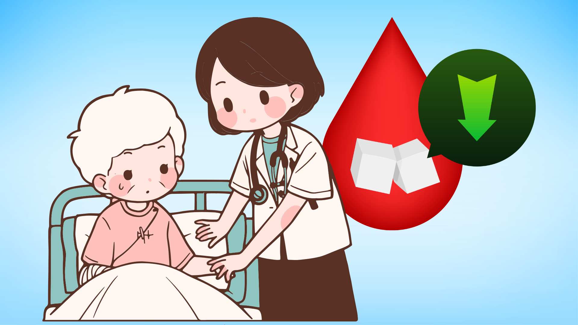 How to control blood sugar when it drops and signs of needing to go to the hospital immediately