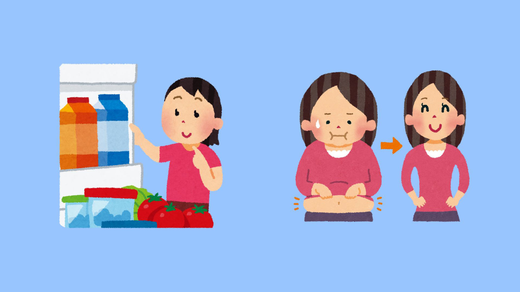 Choosing reasonable snacks before bed helps middle-aged women eliminate belly fat effectively. Graphic photo: Han Nghien