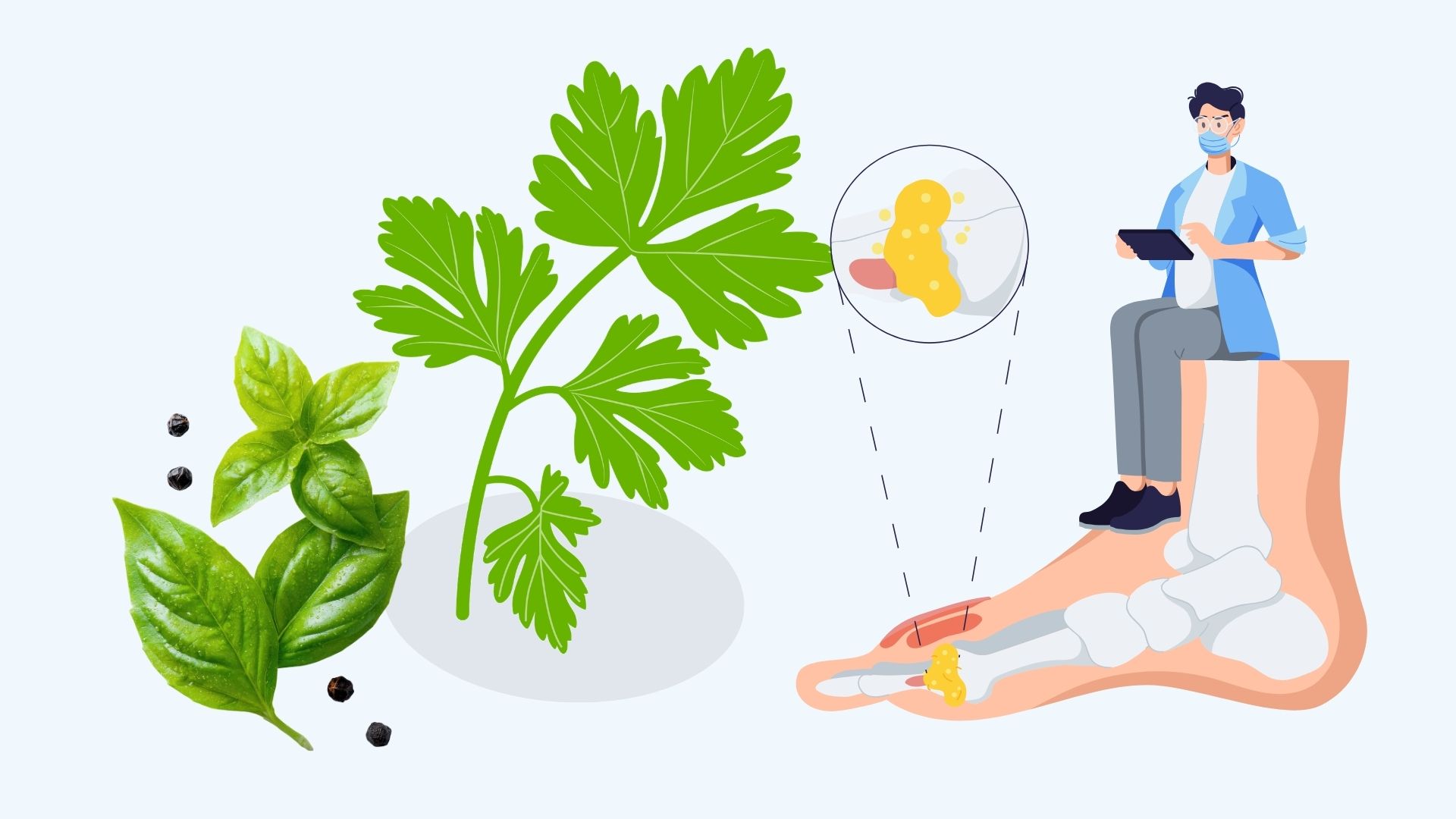 Reduce uric acid, kill bacteria thanks to familiar spices. Graphics: Linh Dan