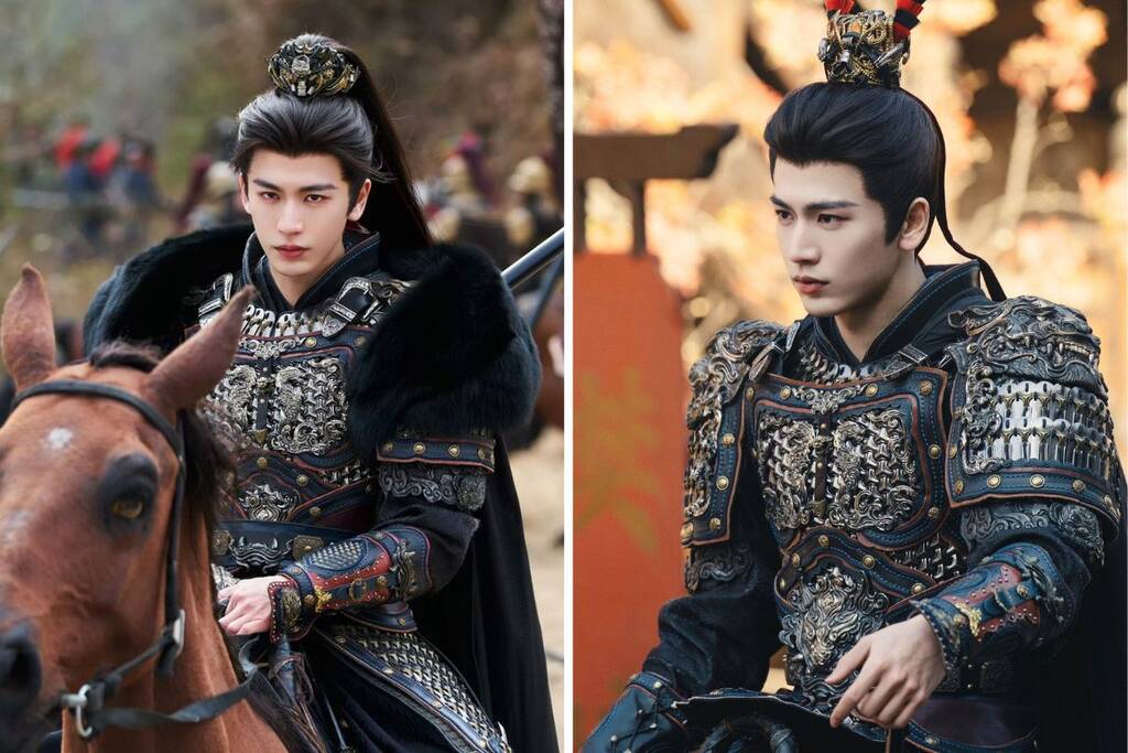 Trương Lăng Hách với tạo hình võ tướng trong phim “Trục ngọc“. Ảnh: Nhà sản xuất