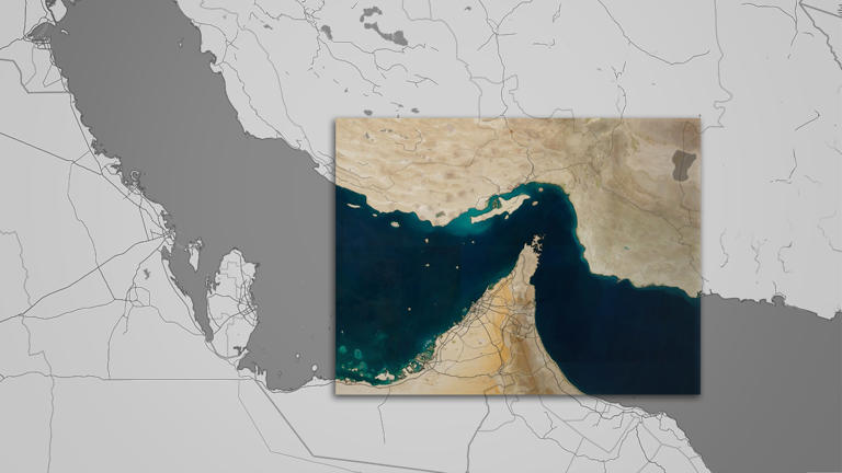 Iran is controlling the Strait of Hormuz in the Persian Gulf. Photo: Sentinel Hub/NASA