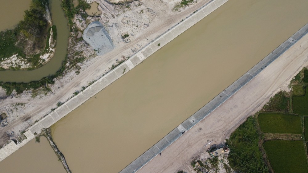 Sau 2 năm thi công những đoạn đầu tiên của dự án đã hình thành. Ảnh: Đình Trọng