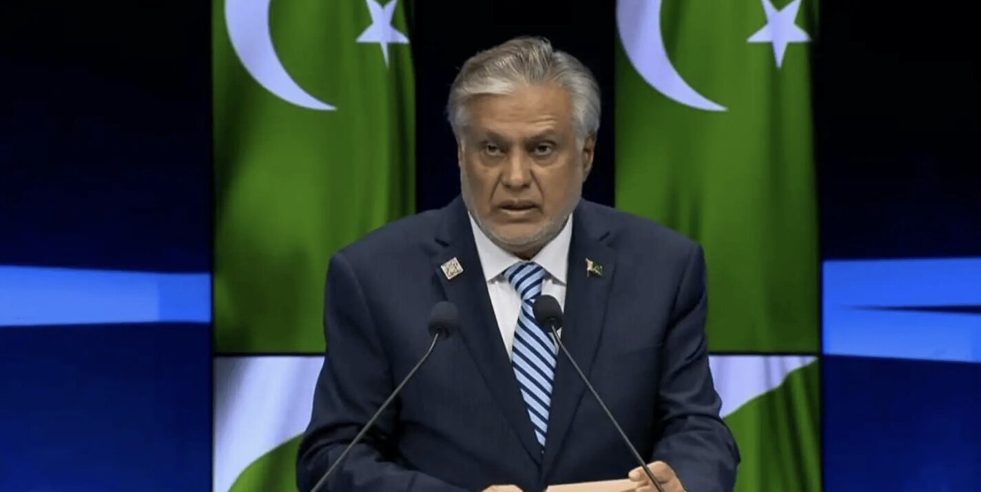 Pakistani Foreign Minister Ishaq Dar announced that according to the agreement with Iran, 2 Pakistani ships will be allowed to pass through the Strait of Hormuz every day. Photo: Pakistan Delegation to the United Nations