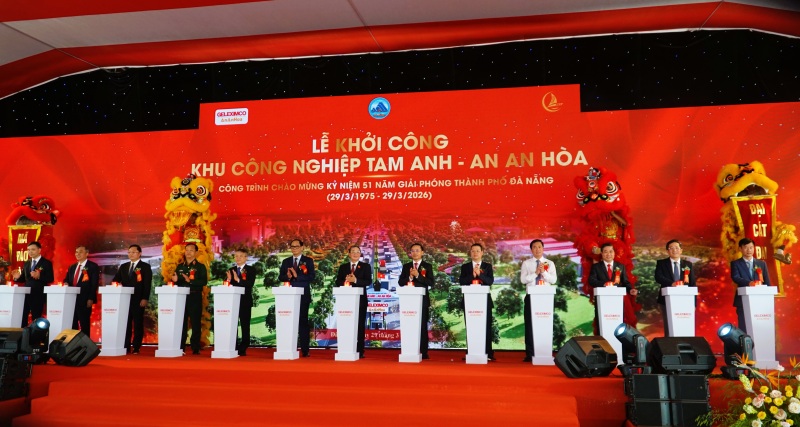 Chính thức khởi công KCN Tam Anh – An An Hòa hơn 4.152 tỉ đồng tại Đà Nẵng. Ảnh: Hoàng Bin