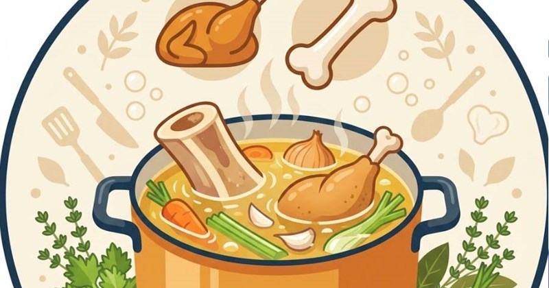 Nước hầm xương và nước hầm gà: Lựa chọn nào tốt cho sức khỏe?