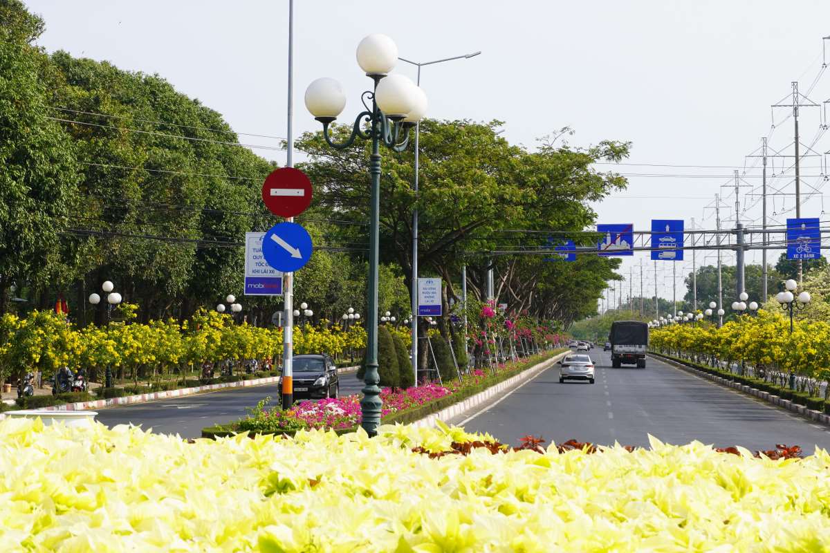 以前の3/2通りは、各方向に2車線の自動車専用道路でしたが、バイク専用レーンとの硬い中央分離帯が撤去され、3車線の自動車専用レーンに改修されます。写真:タイン・アン