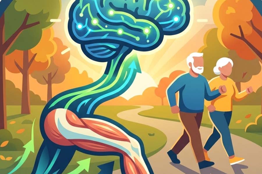 The power of legs and the role in brain health in old age. Graphics: Thien Nhan