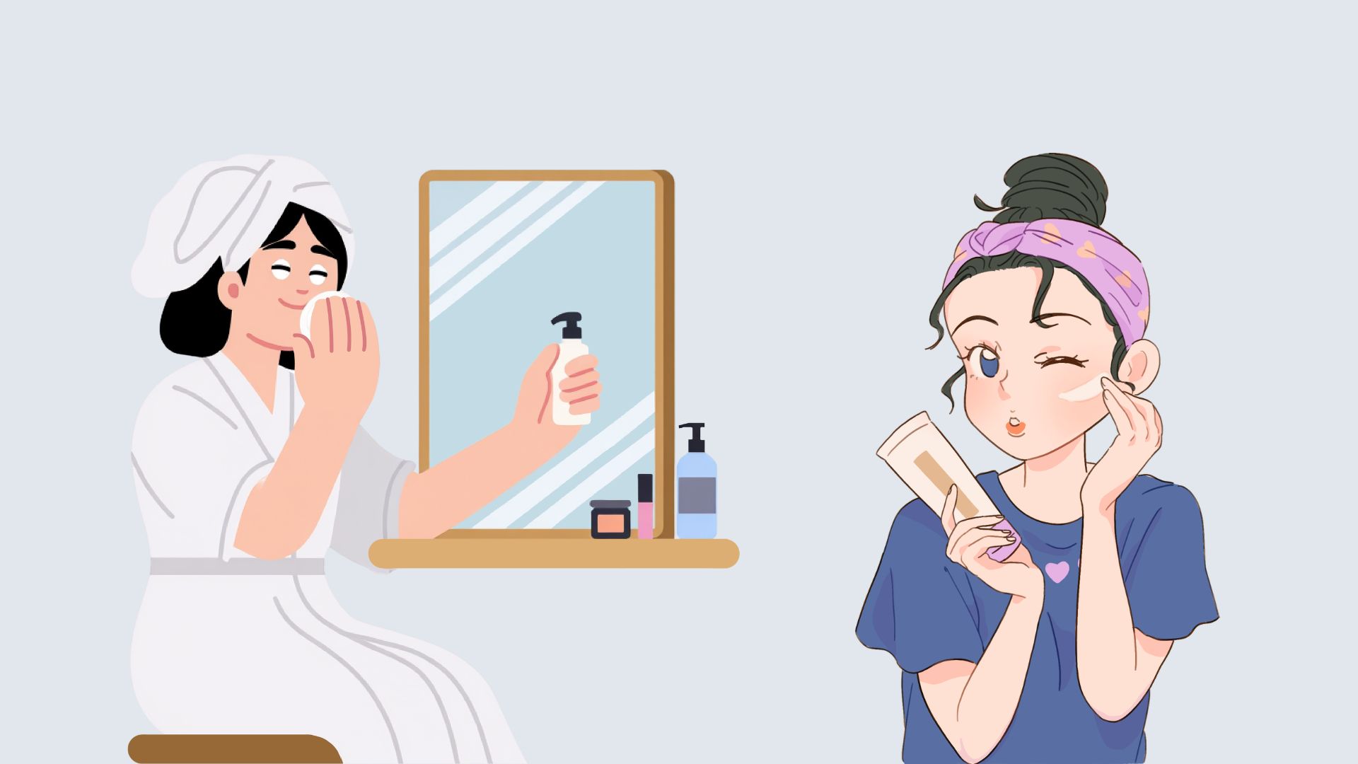 Secrets to skin care and effective acne control with simple methods. Graphics: Minh Chau