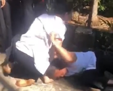 ダクラク省で女子生徒2人が喧嘩した現場。写真:住民提供