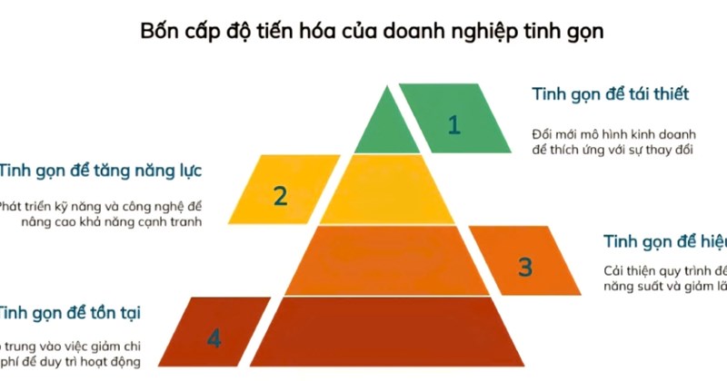 Tinh gọn và 4 cấp độ của doanh nghiệp tinh gọn